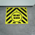 Do Not Block Yellow/Black Hazard Landscape - Large Floor Sign