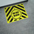 Do Not Block Yellow/Black Hazard Landscape - Large Floor Sign