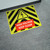 High Voltage Keep Clear Yellow/Black Hazard Landscape - Large Floor Sign