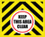 Keep This Area Clear Landscape - Large Floor Sign