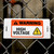 Warning: High Voltage - Zip-on Tag