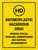 Antineoplastic Hazardous Drug Portrait - Wall Sign