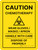 Caution - Chemotherapy - Wear Gloves Masks Apron Portrait - Wall Sign
