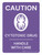 Caution - Cytotoxic Drug Handle With Care Portrait - Wall Sign
