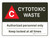Cytotoxic Waste - Authorized Personnel Only Keep Locked Landscape - Wall Sign