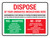 Dispose of Your Unwanted Medications Here Landscape - Wall Sign