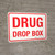 Drug Drop Box Landscape - Wall Sign