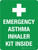Emergency Asthma Inhaler Kit Inside Portrait - Wall Sign