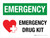 Emergency Drug Kit Landscape - Wall Sign