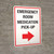 Emergency Room Medication Pick-up (Right Arrow) Portrait - Wall Sign