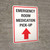 Emergency Room Medication Pick-up (Straight Arrow) Portrait - Wall Sign