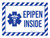 Epipen Inside Blue Hazard Landscape - Wall Sign