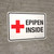 Epipen Inside Landscape - Wall Sign