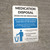 Medication Disposal with Icon - Bilingual Spanish Portrait - Wall Sign