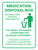 Medication Disposal Box - Bilingual Spanish Portrait - Wall Sign