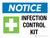 Notice: Infection Control Kit Landscape Wall Sign