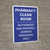 Pharmacy Clean Room Authorized And Properly Gowned Personnel Only Portrait - Wall Sign