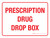 Prescription Drug Drop Box Landscape - Wall Sign