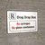 Rx Drug Drop Box - No Syringes No Glass Containers Landscape - Wall Sign