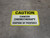 Caution Cancer Chemotherapy Dispose Of Properly Yellow Rectangular - Floor Sign