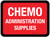 Chemo Administration Supplies Rectangular - Floor Sign