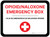 Opioid Naloxone Emergency Box Bilingual Spanish Rectangular - Floor Sign