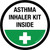 Asthma Inhaler Kit Inside Circular - Floor Sign
