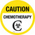Caution Chemotherapy Yellow Circular - Floor Sign