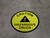 Caution Hazardous Drugs Yellow Circular - Floor Sign