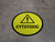 Cytotoxic Yellow Circular - Floor Sign
