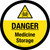 Danger - Medicine Storage Circular - Floor Sign
