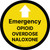Emergency Opioid Overdose Naloxone Circular - Floor Sign