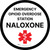 Emergency Opioid Overdose Station Naloxone Circular - Floor Sign