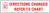 Directions Changed Refer To Chart - Pharmaceutical Auxiliary Label