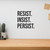 Resist Insist Persist - Wall Decor