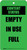 Content Status: Empty/in Use/Full Green - Tear-Off Tag
