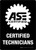 ASE Certified Technicians Black and White Portrait - Wall Sign