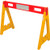 Portable Plastic A-Frame Style Barricade 44-1/2" With 1 Rail