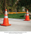 Global Industrial™ Retractable Cone Bar, 5' - 8' L, Orange w/ Reflective Tape