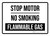 Stop Motor No Smoking Flammable Gas Landscape - Wall Sign