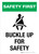 Safety First: Buckle Up For Safety Portrait - Wall Sign