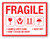 Fragile: Handle With Care Don't Stack Or Drop Keep Dry - Shipping Label