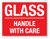 Glass Handle With Care - Shipping Label