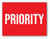 Priority Red - Shipping Label
