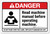 Danger: ANSI Read Machine Manual Before Operating Machine - Label