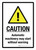 Caution: Automatic Machinery May Start Without Warning Portrait - Wall Sign