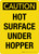 Caution: Hot Surface Under Hopper Portrait - Wall Sign