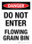 Danger: Do Not Enter Flowing Grain Bin Portrait - Wall Sign