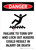 Danger: Failure To Turn Off And Lock Out Augers Could Result In Injury Or Death Portrait - Wall Sign