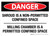 Danger: Shroud Is A Non-Permitted Confined Space Milling Chamber Landscape - Wall Sign